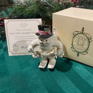 Lenox Frosty Fellow Snowglobe Ornament